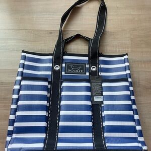 Blue and White Scout Pocket Rocket Tote, NWT